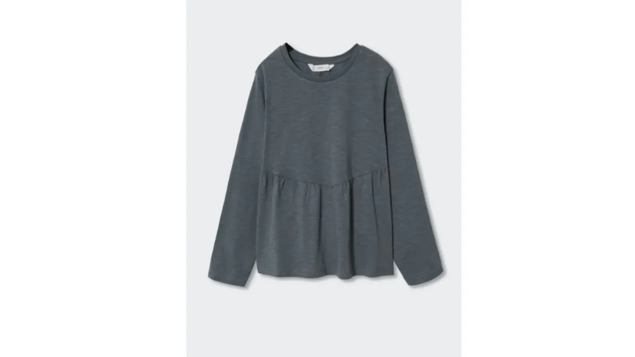 Mango Kids Girls Long Sleeves T-shirt