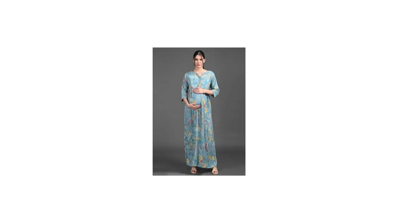 GOLDSTROMS Sleeves Maternity Maxi Dress
