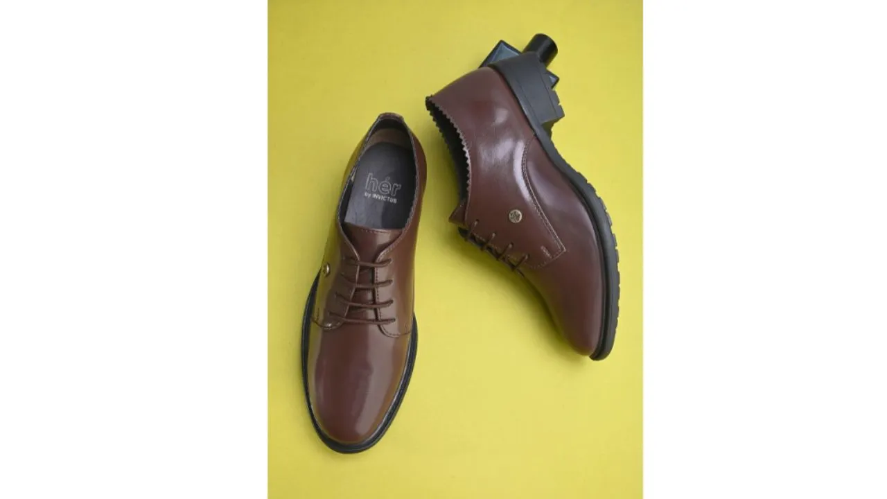 Her by Invictus Women Brown Round Toe Formal Derbys  