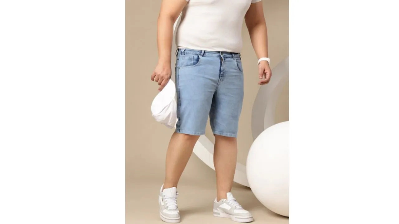 Sztori Men Plus Size Jorts  