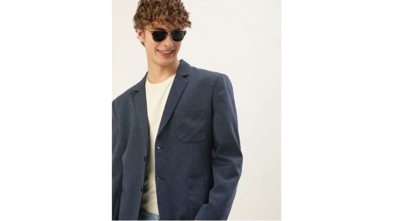 Mast & Harbour Men Single-Breasted Casual Blazer
