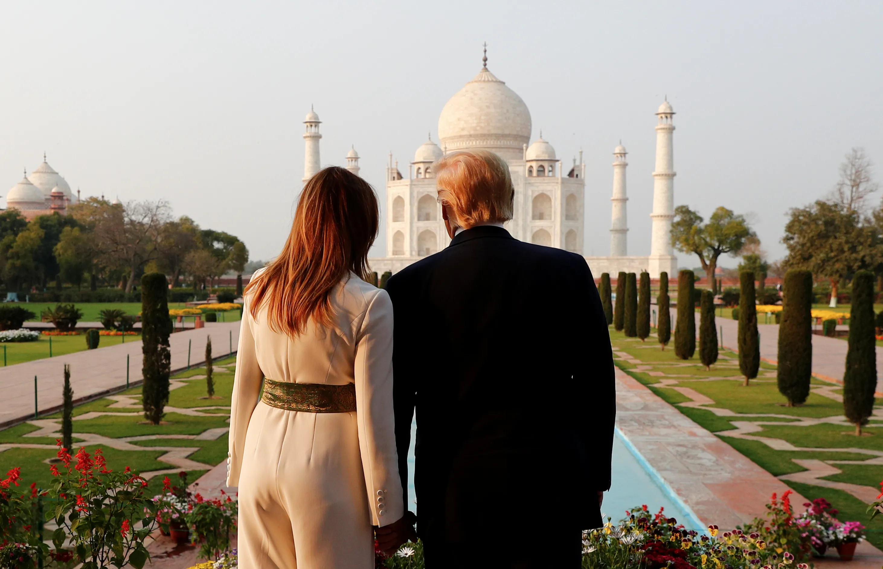 trmup melania at taj 