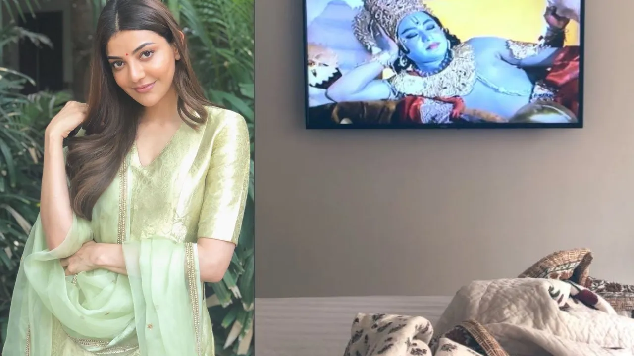 kajal aggarwal watching ramayan 
