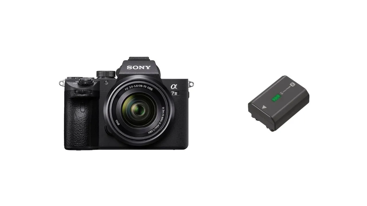 Sony Alpha 7M3K Full-Frame Camera (28-70mm Zoom Lens) with Rechargeable Battery