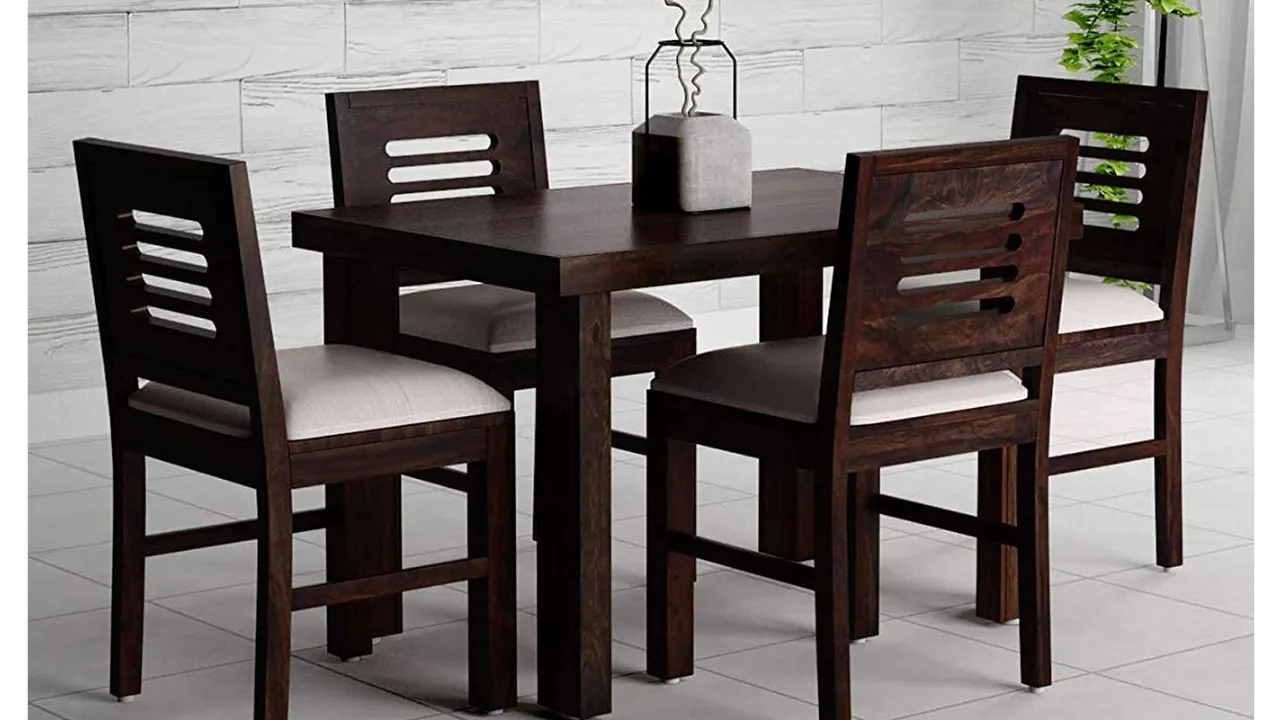 Winntage Sheesham Wood 4 Seater Dining Table