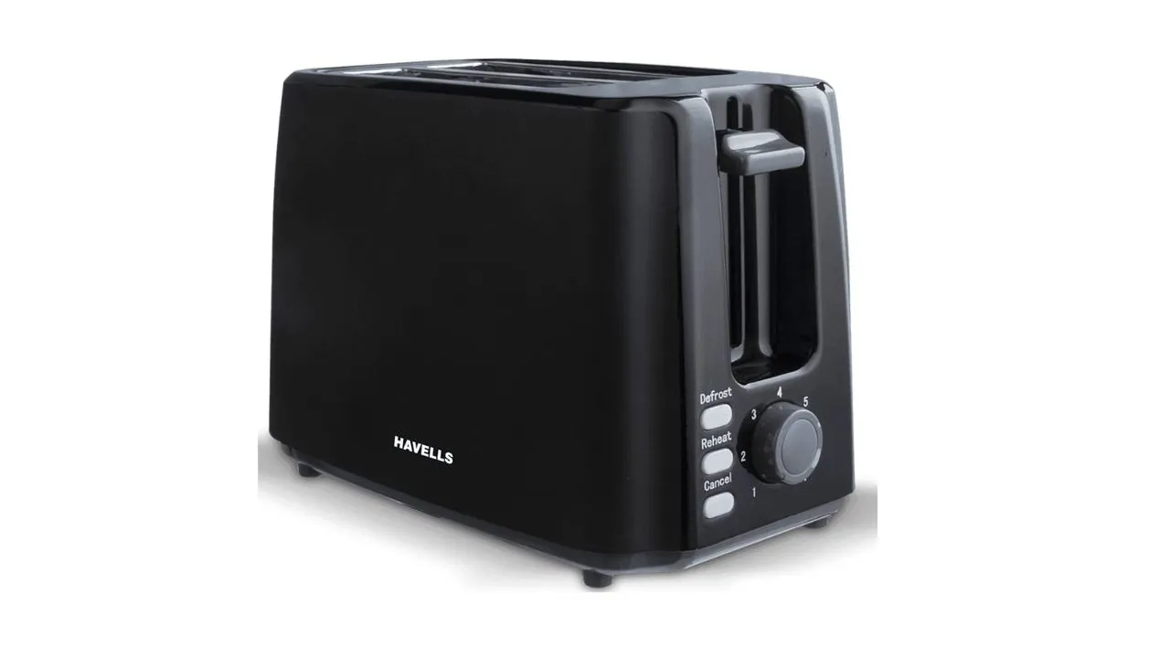 Havells Crisp Plus 750 Watts Pop up Toaster (Black)