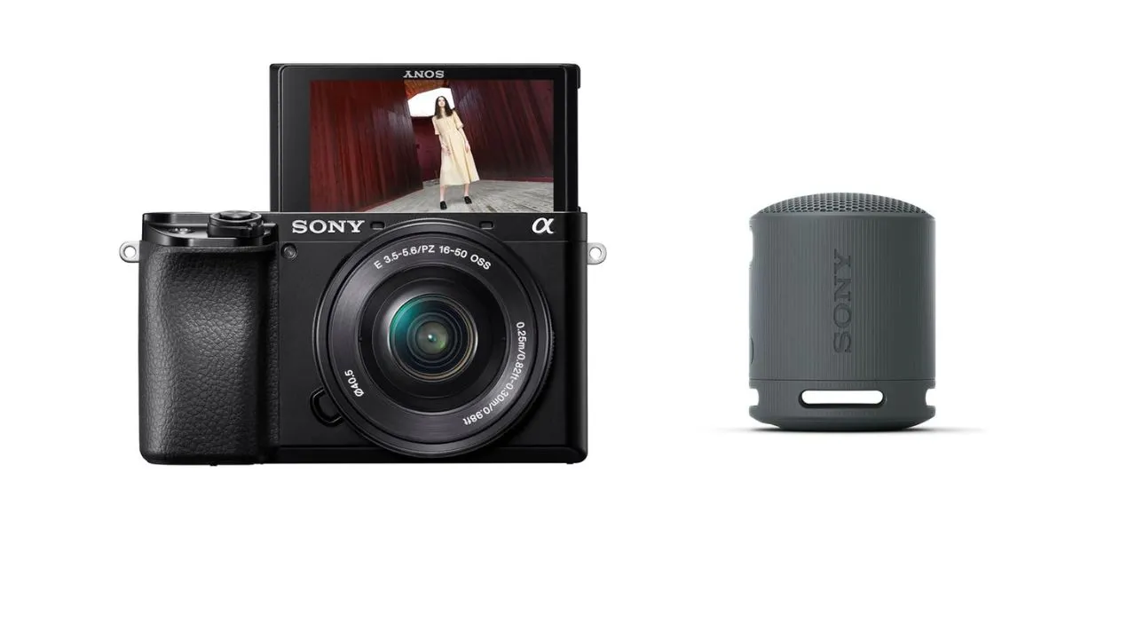 Sony Alpha 6100Y APS-C Camera (16-50mm & 55-210mm Lens) with Wireless Bluetooth Speaker