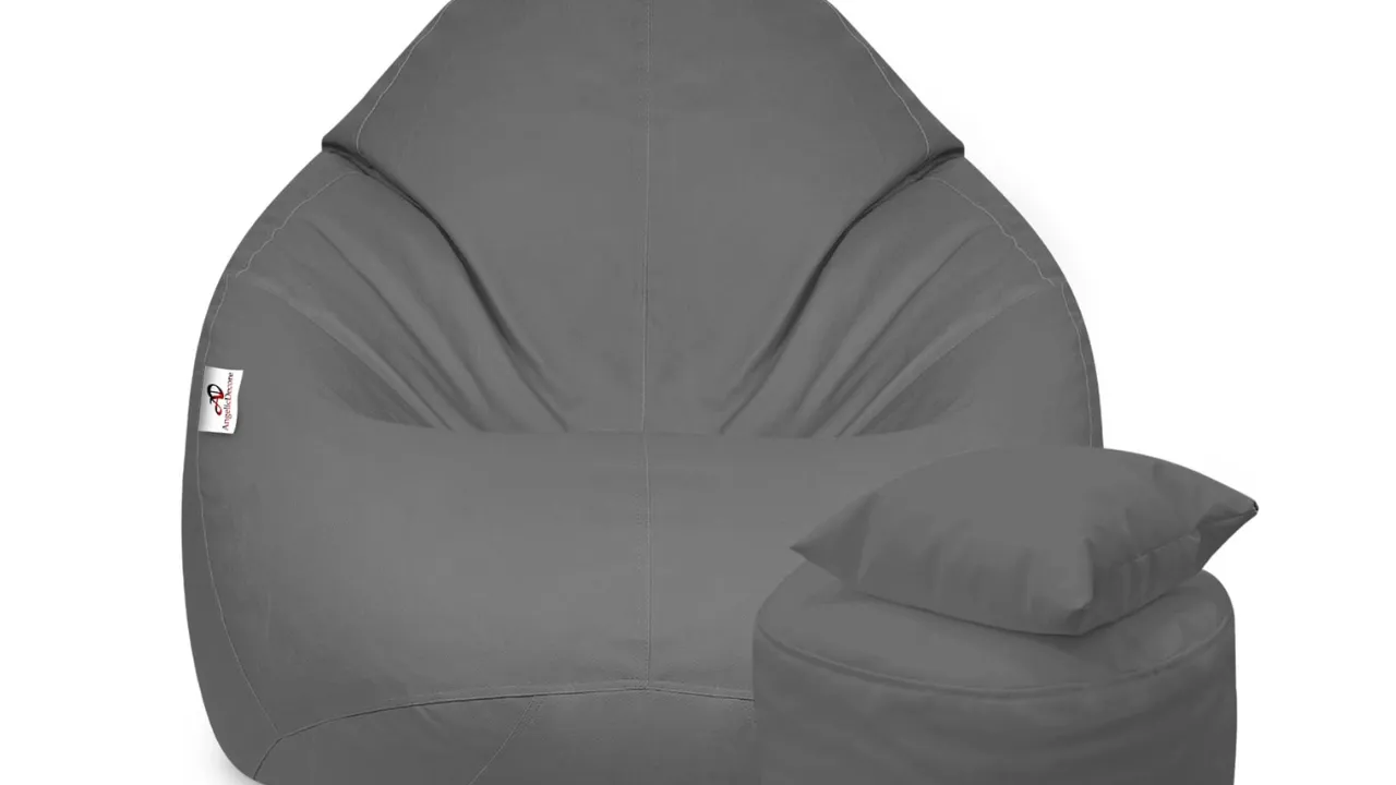 AngelicDecore Brand - 3XL Faux Leather Bean Bag 