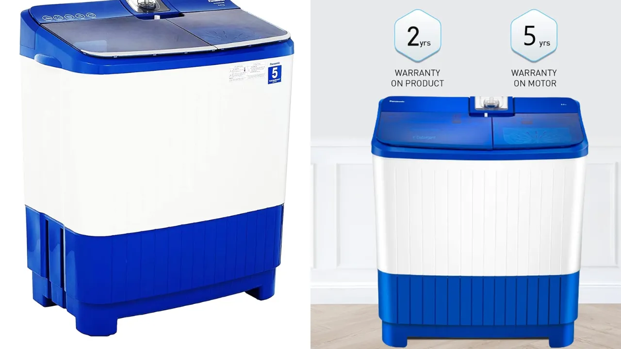 Panasonic 8 kg 5 Star Semi-Automatic Top Loading Washing Machine
