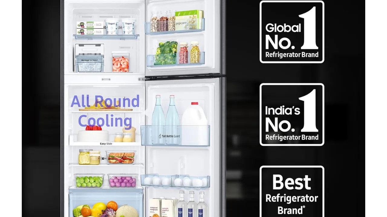 Samsung 236 L, 3 Star Double Door Refrigerator
