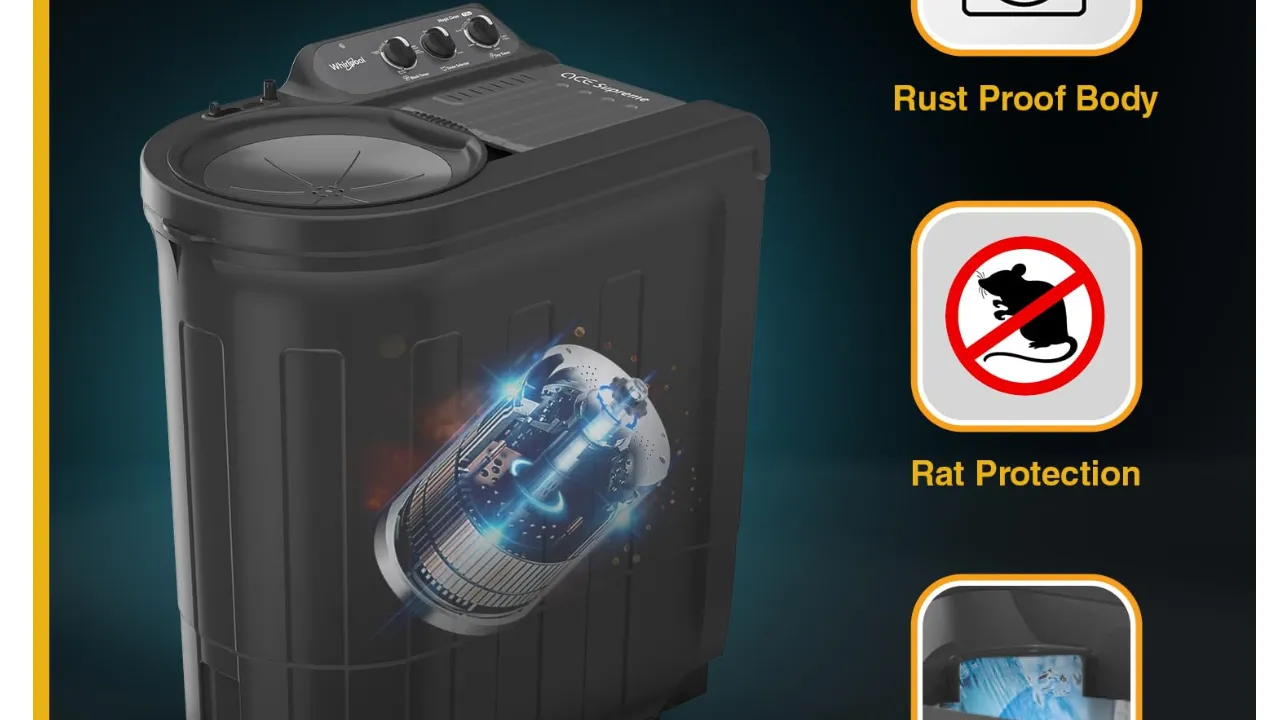 Whirlpool 7.0 Kg 5 Star Ace Supreme Semi-Automatic Top Loading Washing Machine
