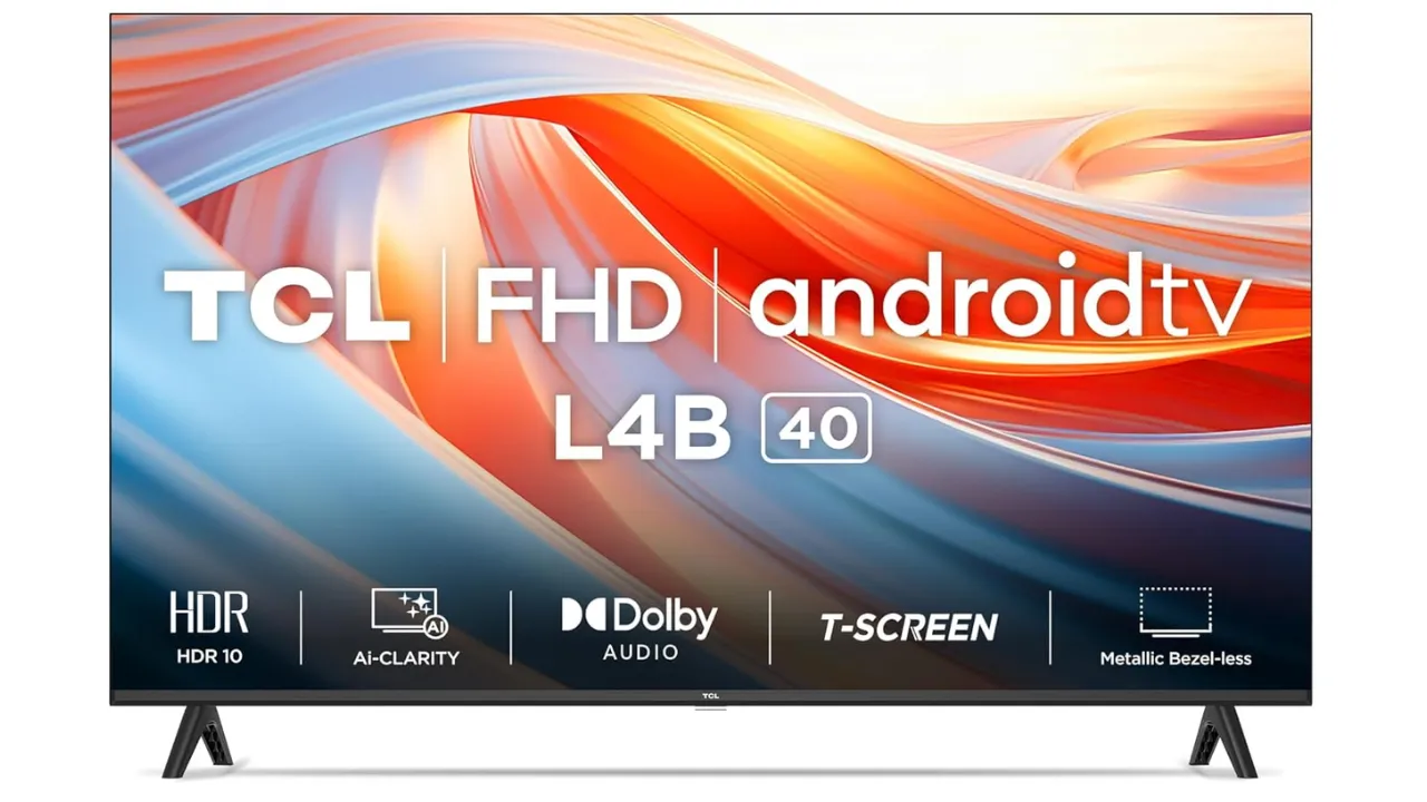  TCL 101 cm (40 inches) Mettalic Bezel-Less Full HD Smart Android LED TV