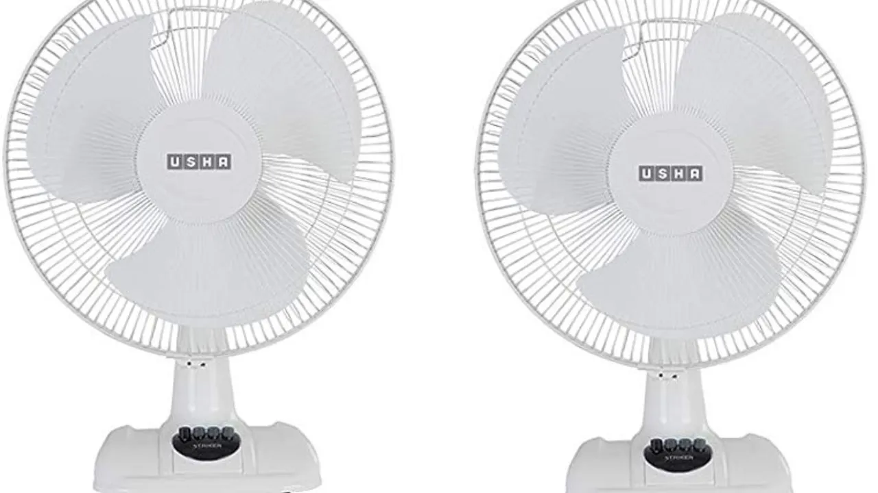 USHA Striker Hi Speed 400mm Table Fan (White)