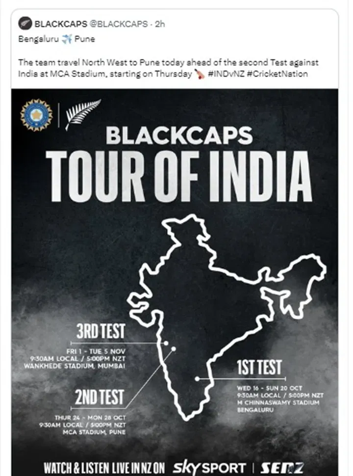 new zealand boar post wrong map of india