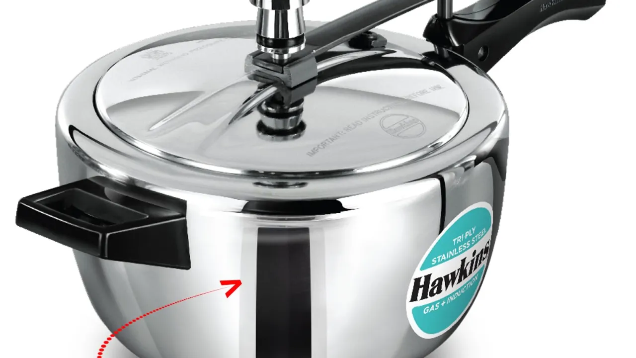 Hawkins 3.5 Litre Triply Stainless Steel Pressure Cooker