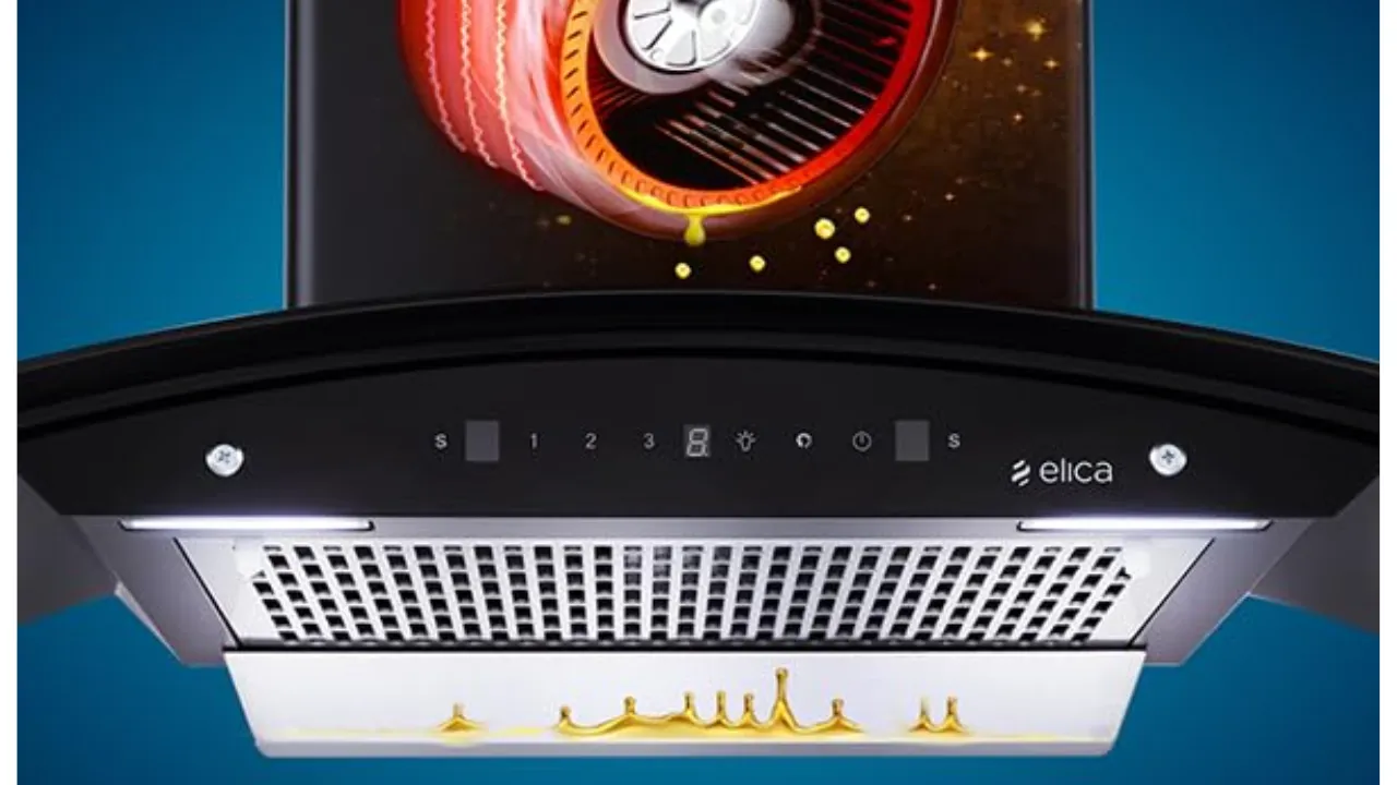 Elica 90 cm 1200 m3/hr Filterless Autoclean Kitchen Chimney