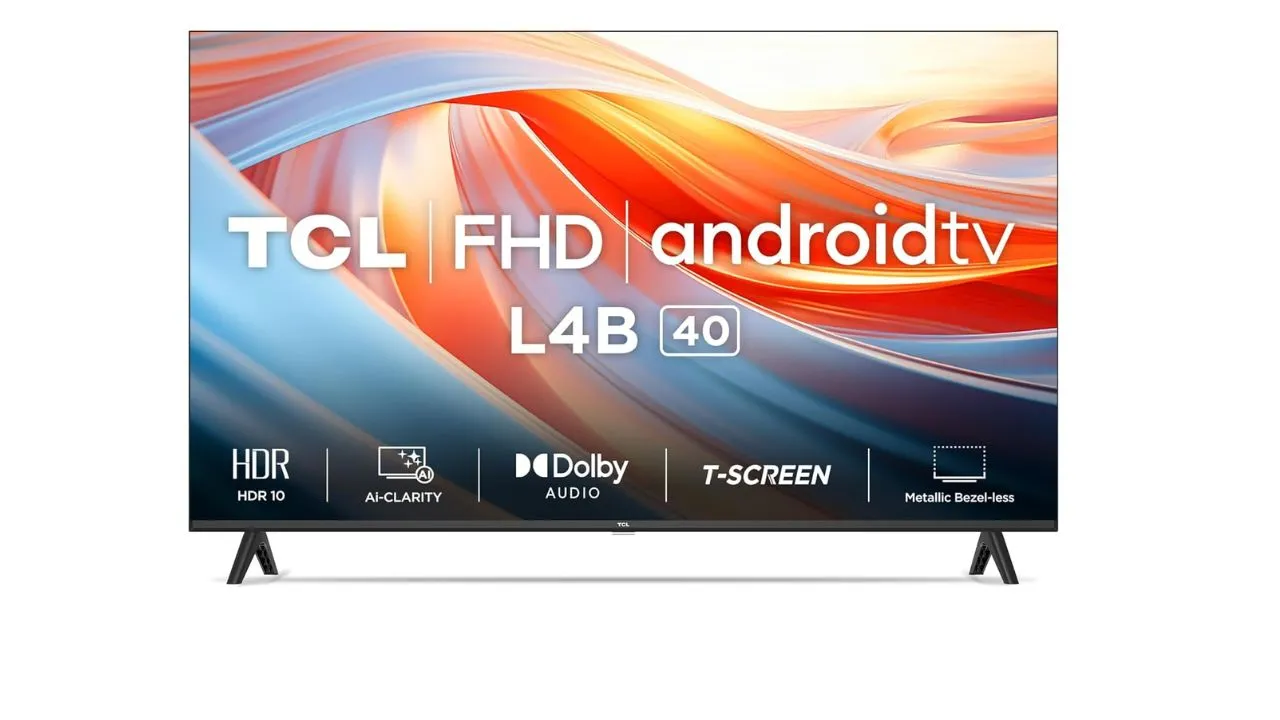 TCL 101 cm (40 inches) Mettalic Bezel-Less Full HD Smart Android LED TV