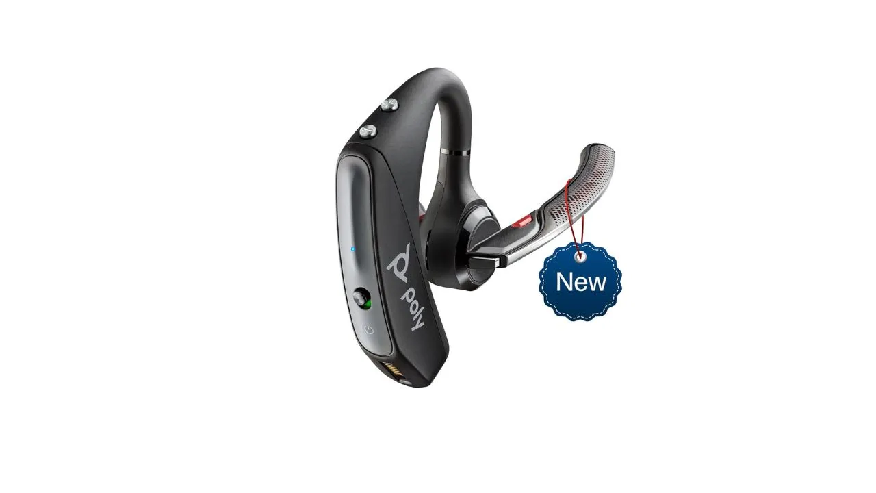 Poly Voyager 5200 Wireless Headset,Single-Ear W/Noise-Canceling Mic