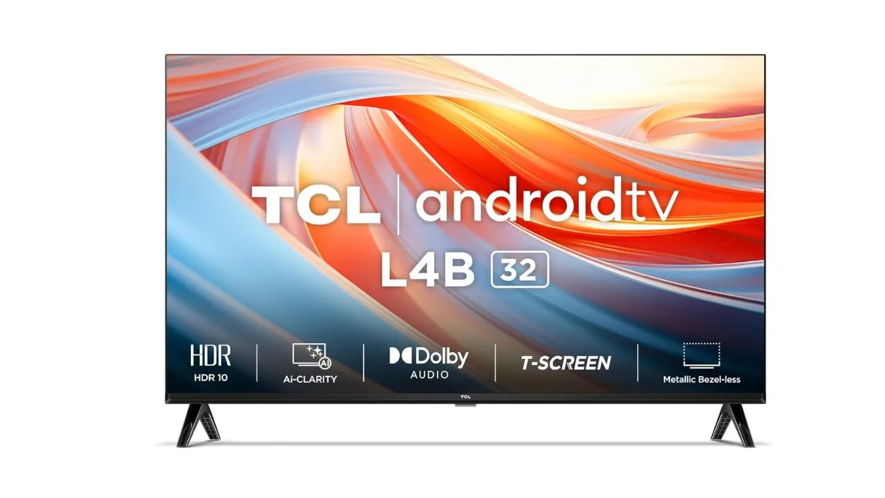 TCL 79.97 cm (32 inches) Metallic Bezel-Less HD Ready Smart Android LED TV