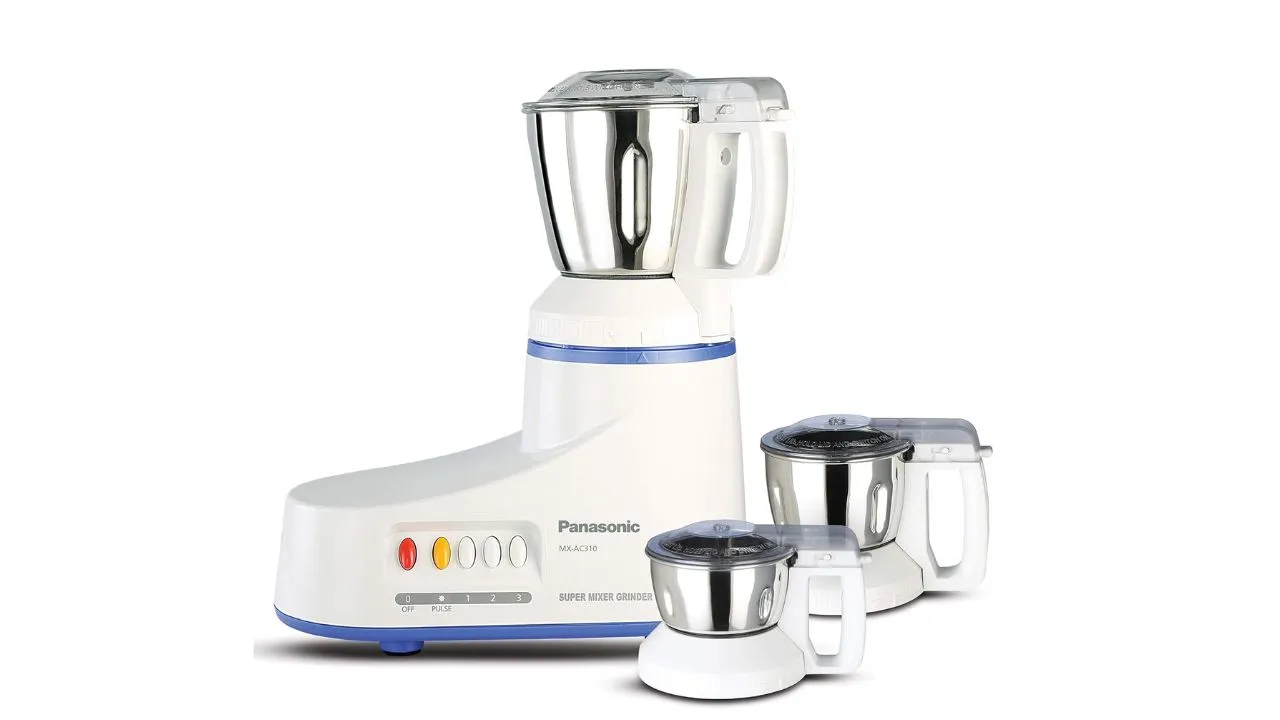 Panasonic MX-AC310-H 1000-Watt 3-Jar Super Mixer Grinder 