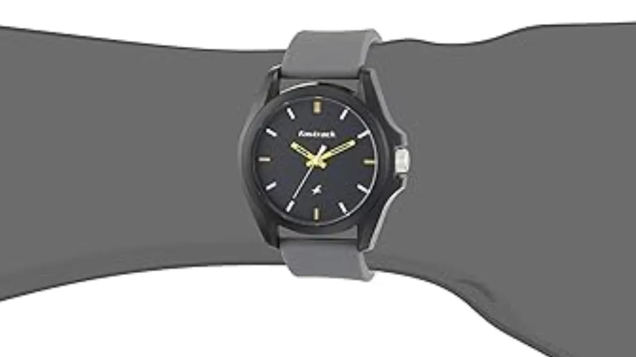 Fastrack Fastfit Quartz Analog Grey Dial Silicone Strap Unisex Watch