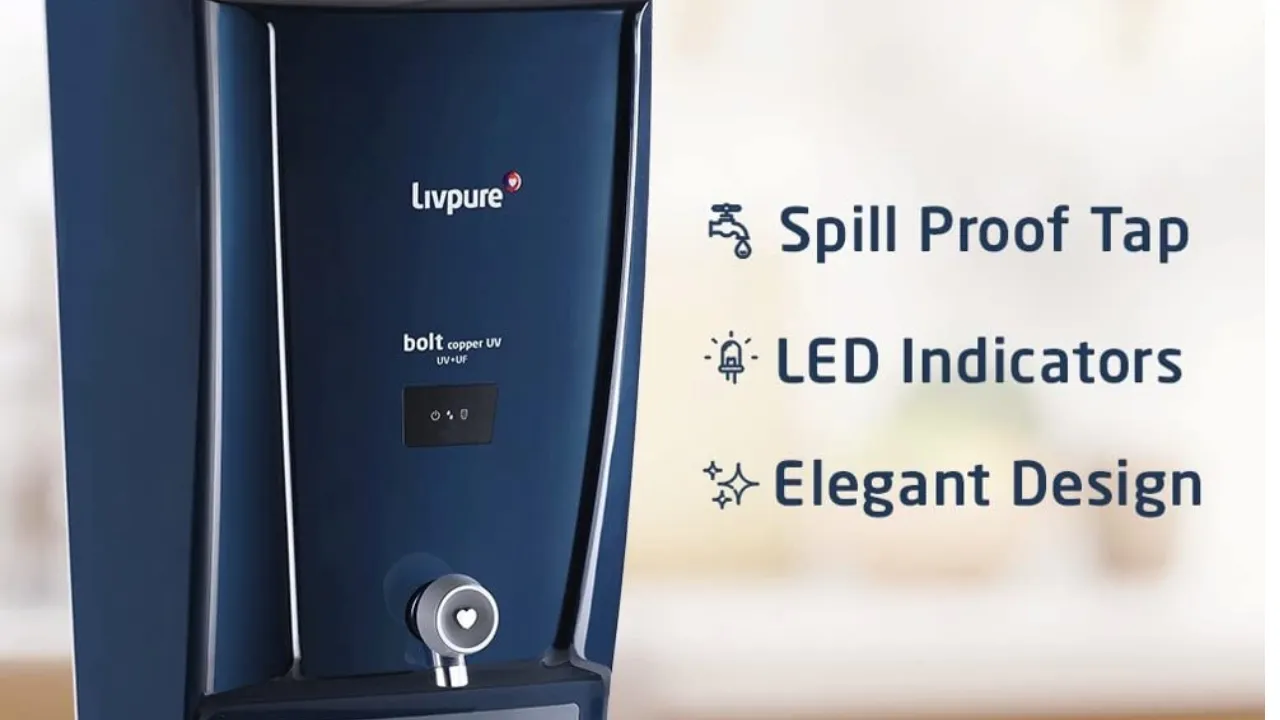 Livpure Bolt Copper UV+UF Water Purifier for Home