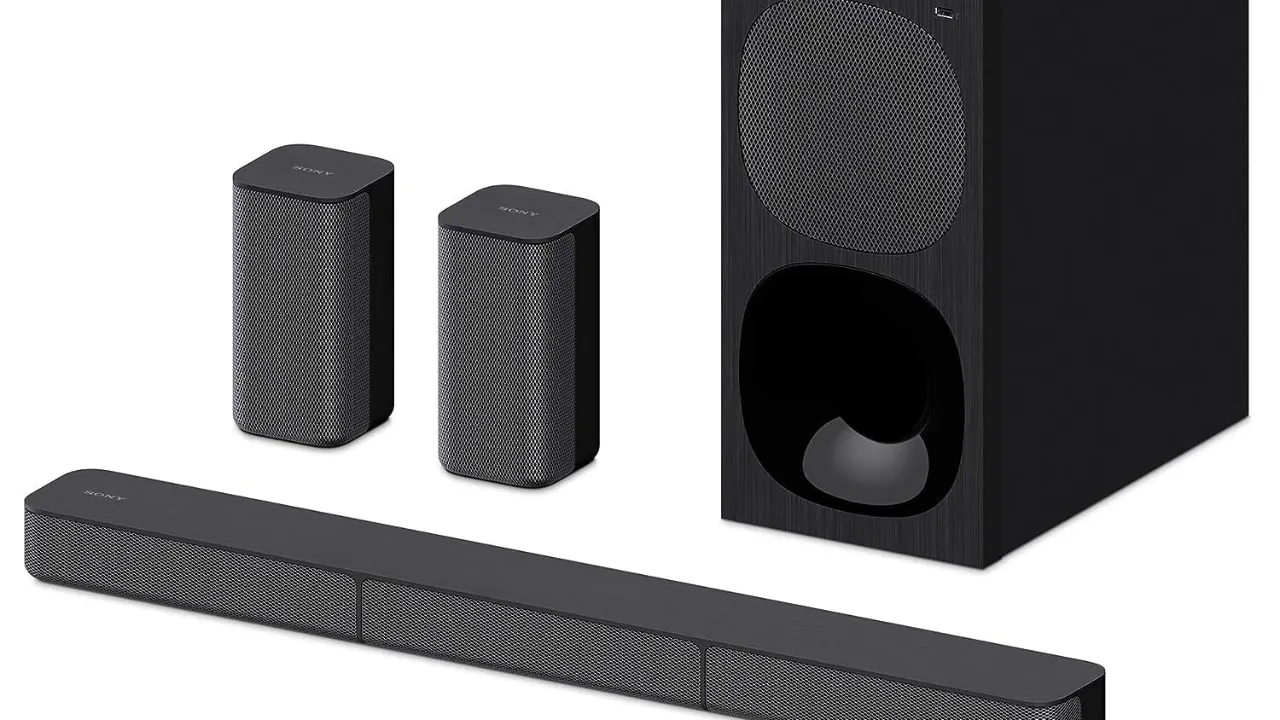 Sony HT-S20R Real 5.1ch Dolby Digital Soundbar for TV with subwoofer and Compact Rear Speakers