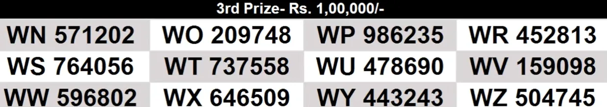 third prize
