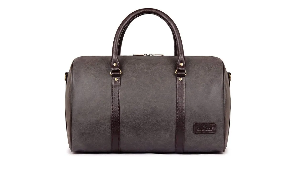 Clownfish Grey Textured Leatherette Stylish