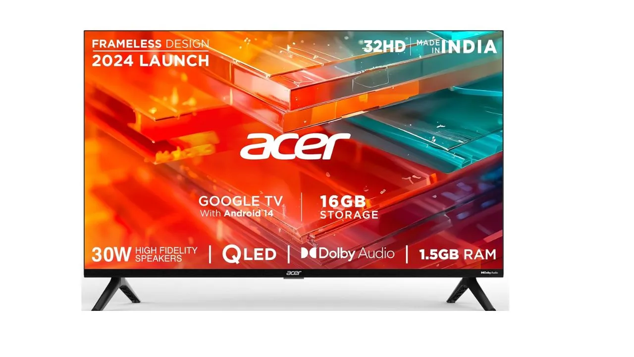 Acer 80 cm (32 inches) V Pro Series HD Ready Smart QLED Google TV