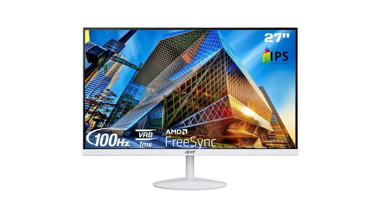 Acer SA272E 27 Inch Full HD IPS Ultra Slim Backlight LED LCD Monitor