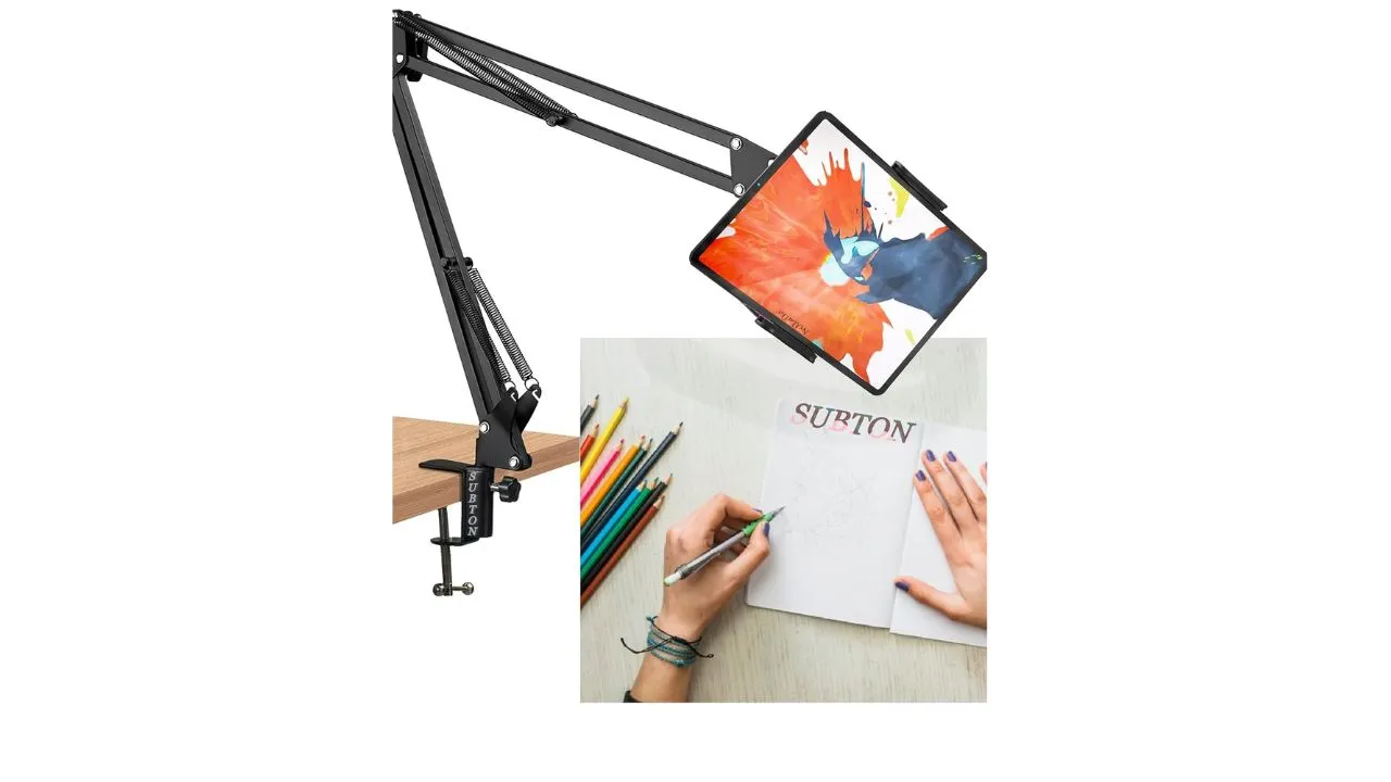 SUBTON Overhead Tripod Gooseneck Mobile Stand