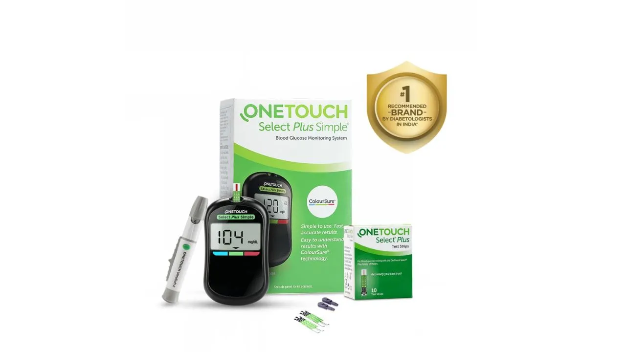 OneTouch Select Plus Simple glucometer machine