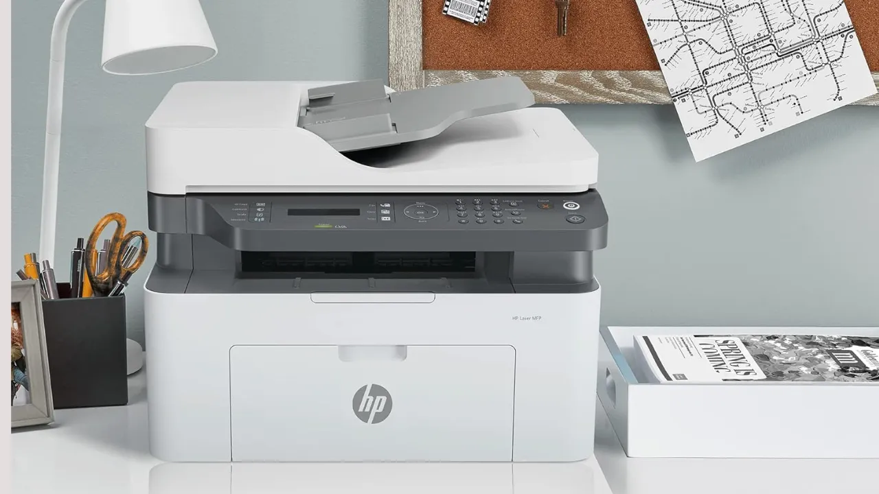 HP Laser MFP 1188Fnw, Wireless, Print, Copy, Scan, Fax, Monochrome Laser Printers 