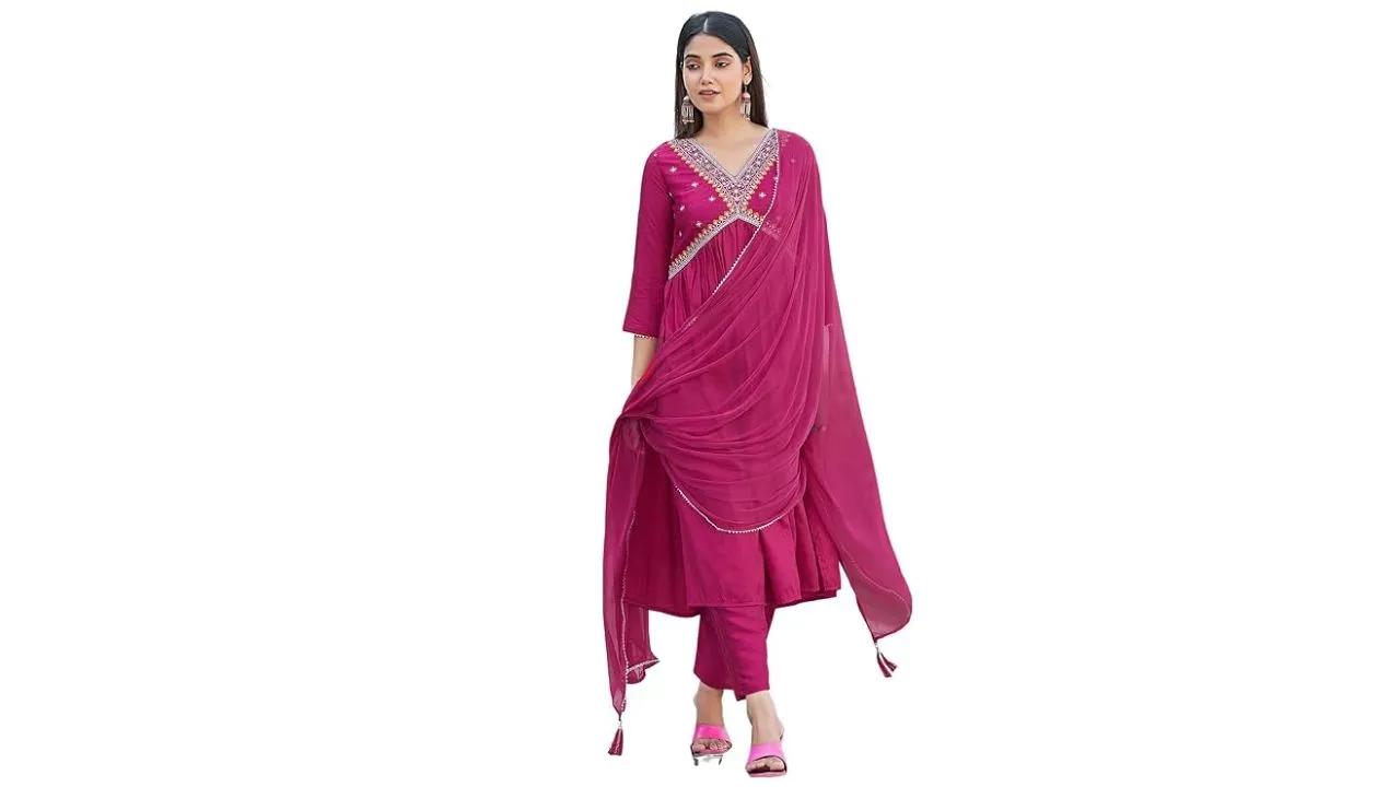 Sanisa Art Womens Silk Kurta Set