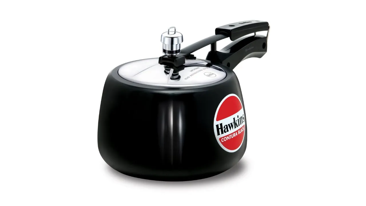 Hawkins 3 Litre Contura Black Pressure Cooker