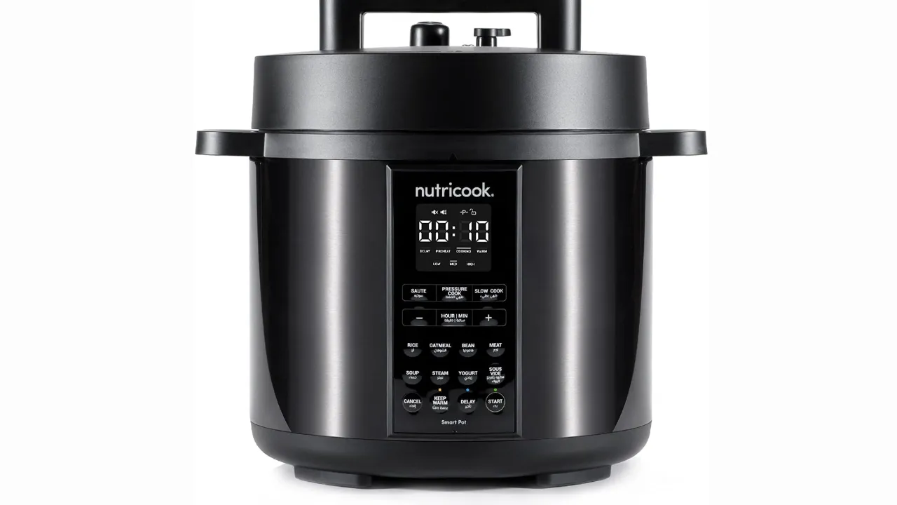 Nutricook Stainless Steel Smart Pot 2, 1000W, 9 In 1 Instant Programmable Electric Pressure Cooker