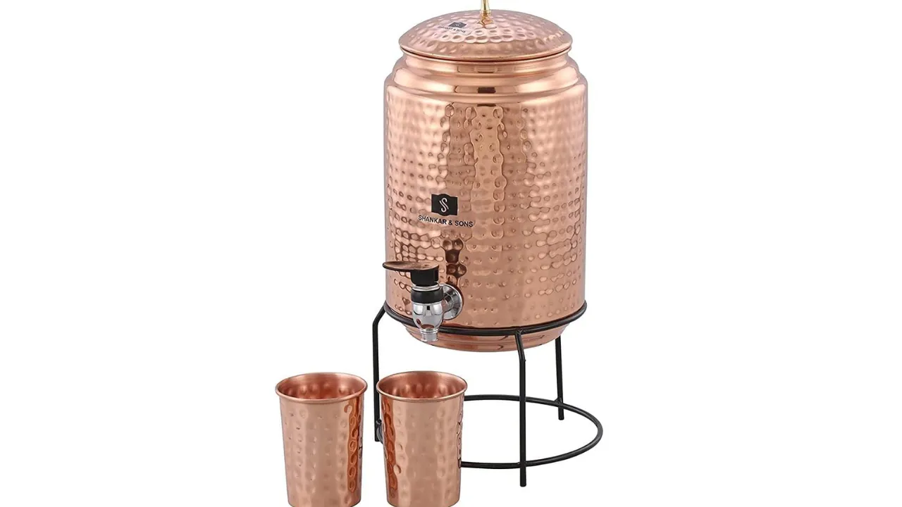 SHANKAR & SONS 5 Litre Copper Water Dispenser