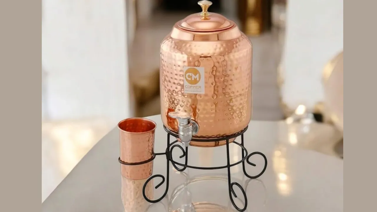 Copper-Master 5 Litre Hammered Copper Water Dispenser
