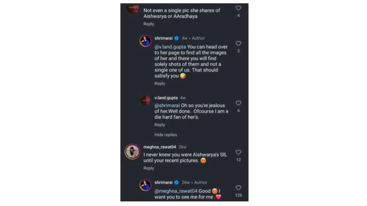 srimaaa rai comments