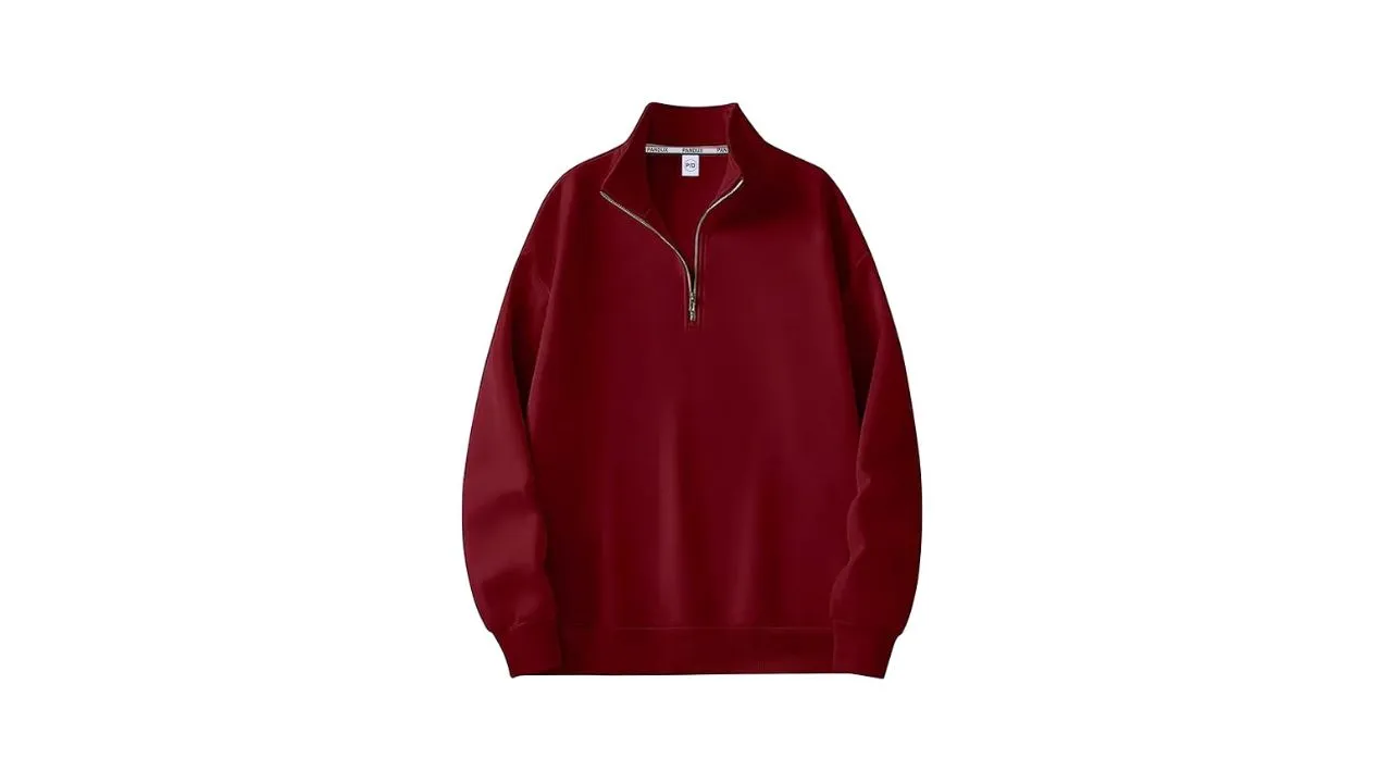Style cruw Men's Half Zipper Pullover