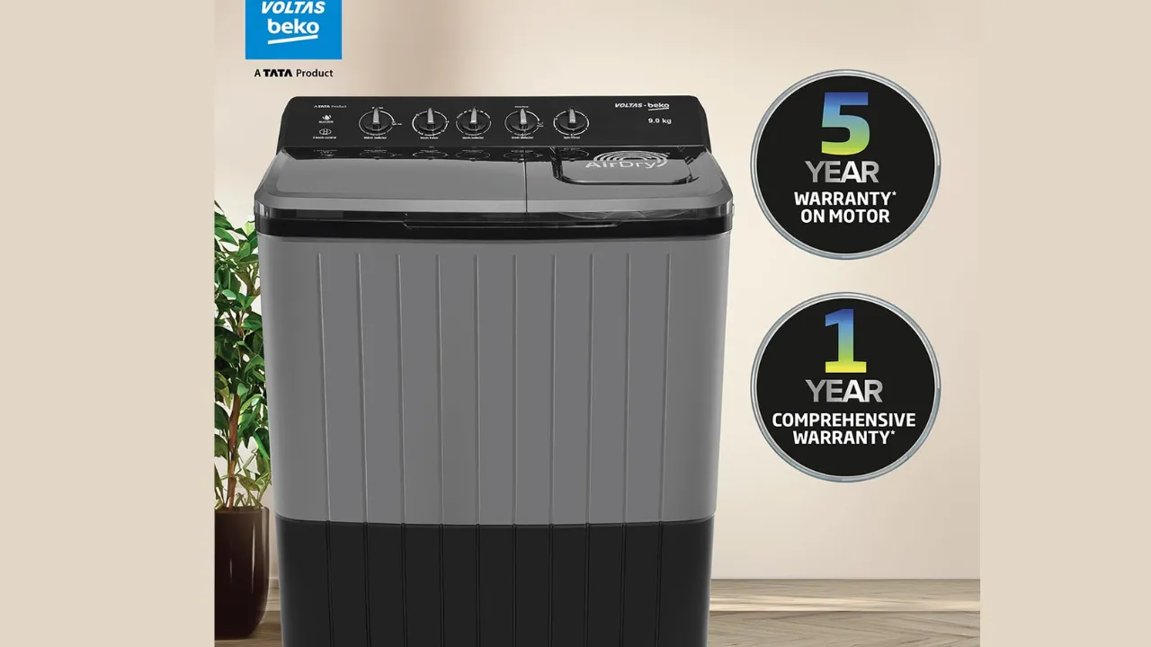 Voltas Beko, A Tata Product 9 Kg 5 Star Semi-Automatic Top Loading Washing Machine