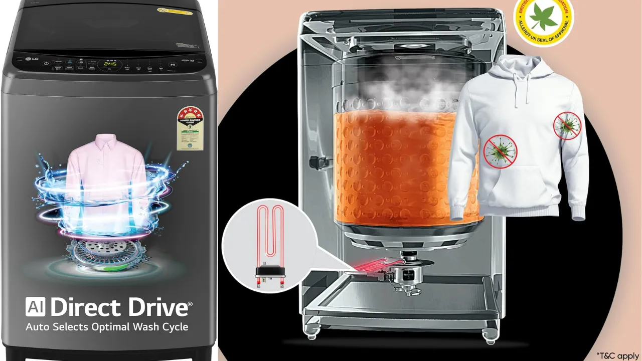 LG 9.0 Kg, 5 Star Fully-Automatic Top Loading Washing Machine