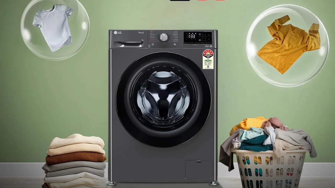 LG 9 Kg, 5 Star Wi-Fi Fully-Automatic Front Load Washing Machine