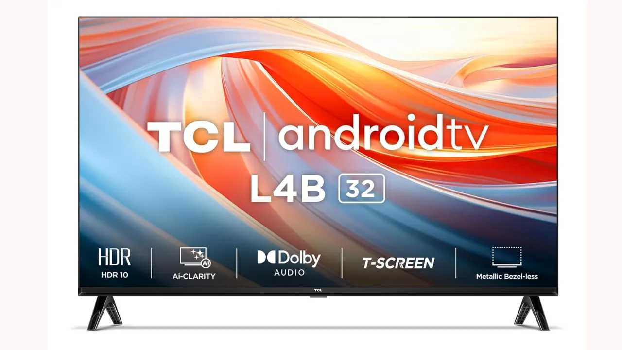 TCL 79.97 cm (32 inches) Metallic Bezel-Less HD Ready Smart Android LED TV