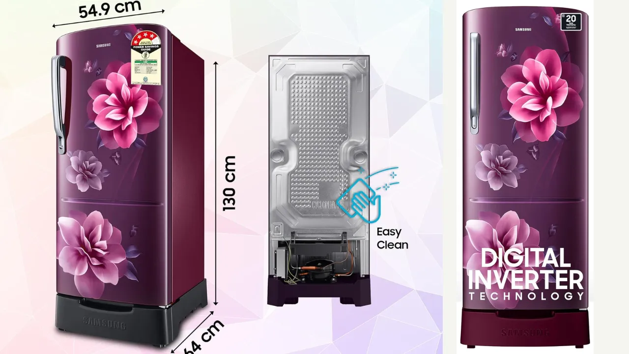 Samsung 183 L, 4 Star, Digital Inverter, Direct-Cool Single Door Refrigerator