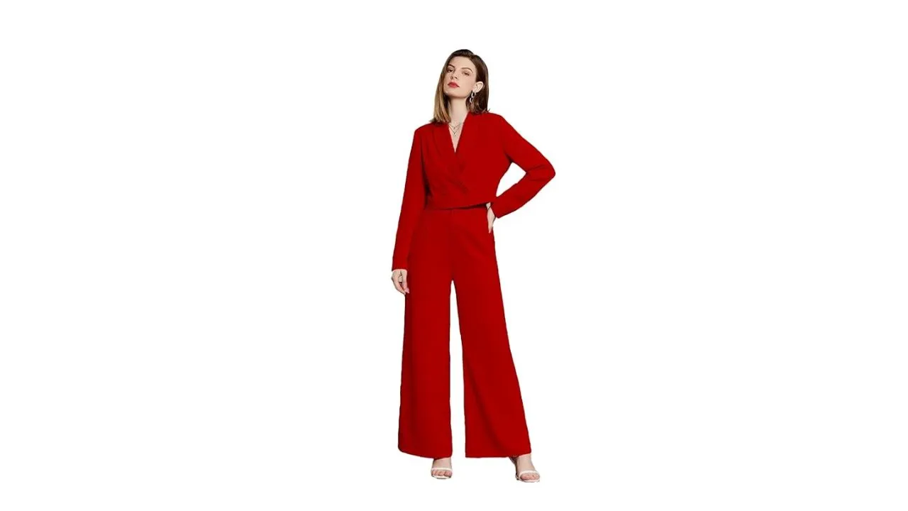 KOTTY Solid Co-ord Blazer and Trouser Set