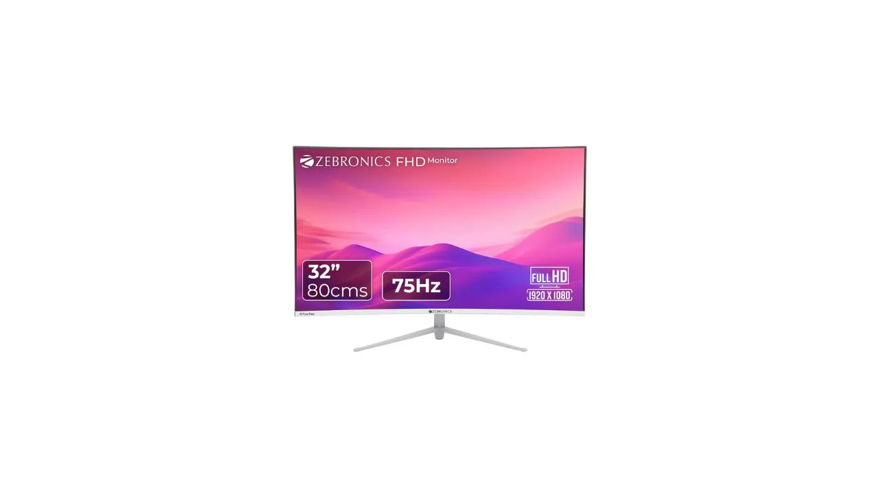 ZEBRONICS AC32FHD LED Curved Monitor