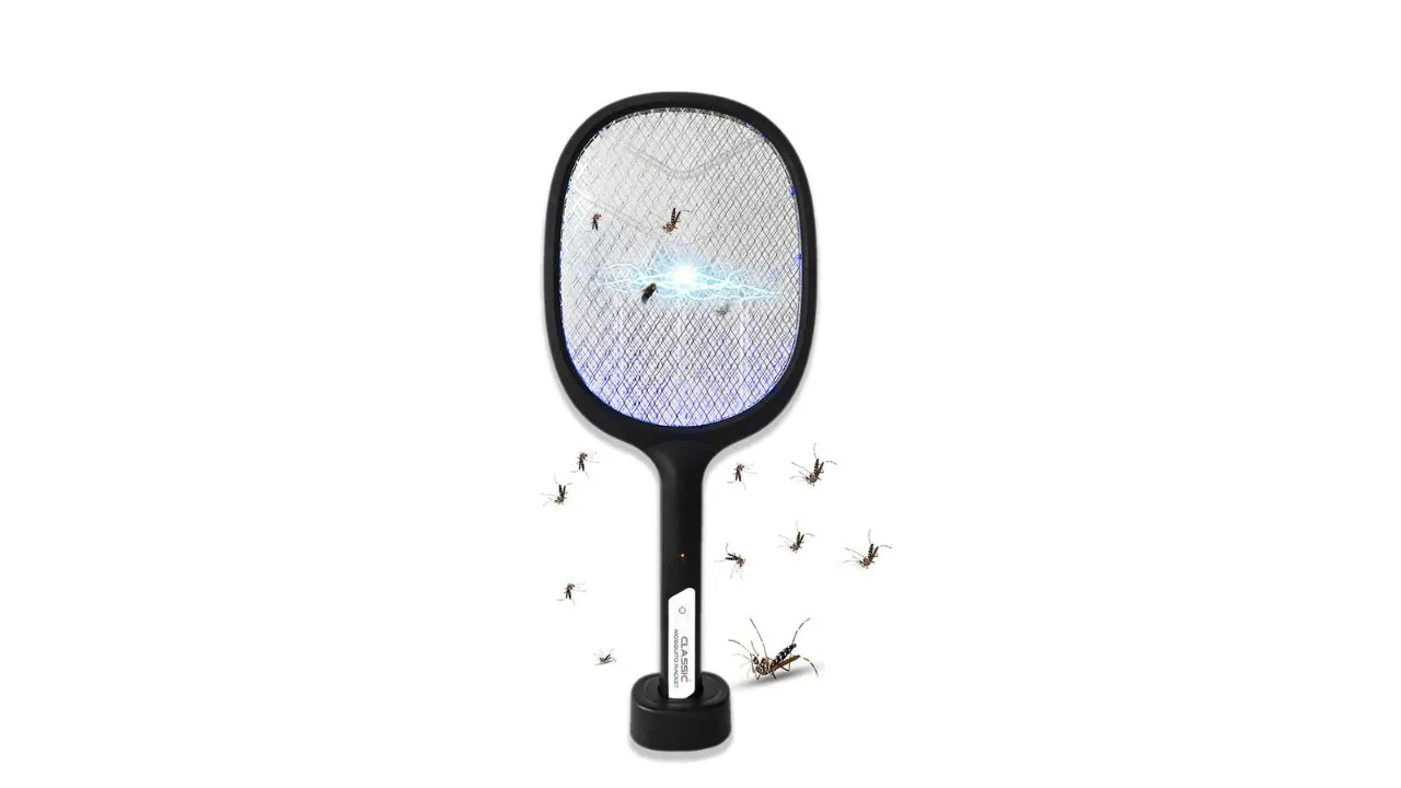 Classic Mosquito Racket with Rechargeable Battery