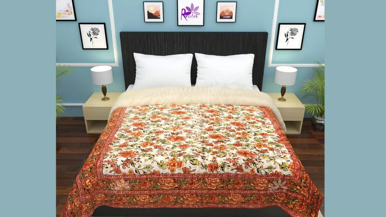 Kannu Double Bed Organic Cotton Jaipuri Razai